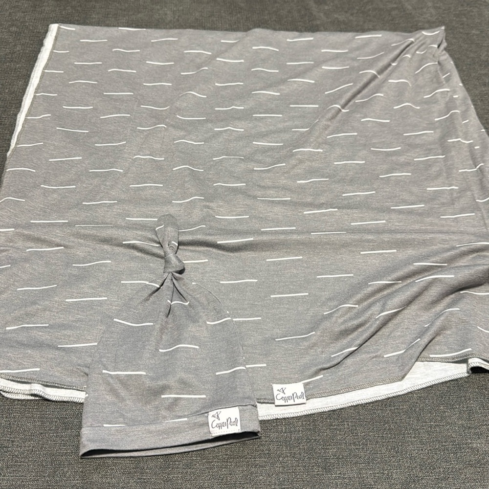 Newborn Swaddle and Hat set
